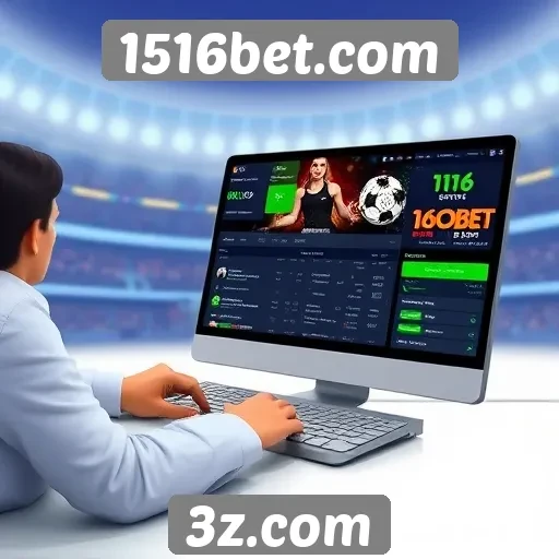 Estudo sobre a interface de usuário do site 1516bet.com